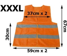 Apsauginė liemenė, oranžinė XXXL