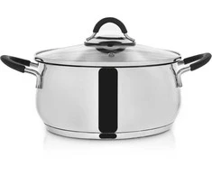 Orion Plieninė puodas su stikliniu dangteliu DALIE 22 cm, 4 l