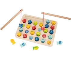 Tooky Toys Tooky Toy žaidimas „Žuvų gaudymas“ su abėcėlės raidėmis, 29 vnt.