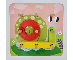 Dėlionė Tooky Toys Paimtas žaislinis medinis galvosūkių pagalvėlės PEGS Gyvūnų modeliai, skirti reprodukcijai FSC sertifikatas