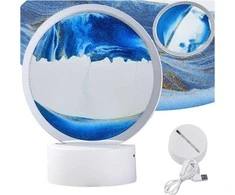 Pakabinamas šviestuvas 3D smėlio lempa, dinamiškas smėlis, dekoratyvinė stalo lempa, USB LED RGB