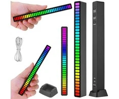 Pakabinamas šviestuvas RGB LED Juostos su Garsiniu Atsaku - 18 Modo Multicolor