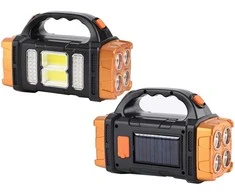 Nešiojama saulės lempa su LED ir powerbank funkcija HB-2678