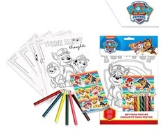 Kids Licensing Paw Patrol spalvinimo knygelė + priedai