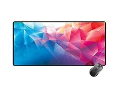 Pelės kilimėlis žaidimams ir klaviatūra žaidėjams 30x80 cm - spalvingos formos