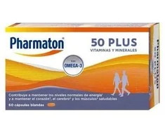 Pharmaton® Maisto papildas 50 Plus 60 kapsulių