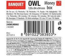 Banquet Kiaulė skarda 128x84x84mm OWL