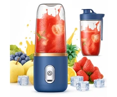 Plakiklis NEŠIOJAMAS BLENDERIS SU INDELIU, ELEKTRINIS MIKSERIS SU 6 PEILIAIS, USB, SKIRTAS SMOOTHIE GAMINIMUI