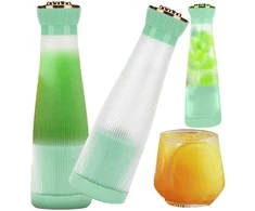 Nešiojamas trintuvas kokteiliams su USB jungtimi, 400 ml, žalias