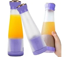 Nešiojamas USB belaidis trintuvas kokteiliams 400ml, violetinis