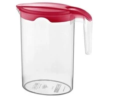 Plasticinis ąsotis su dangčiu 1,75 l - patogus ir saugus