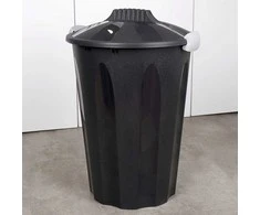 Plastikinė šiukšliadėžė 40 l juoda