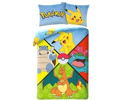 „Pokemon“ patalynė 140 x 200 cm + 70 x 90 cm