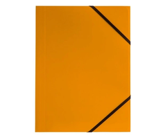 Popieriaus aplankas A4 su gumyte, oranžinis, 350g