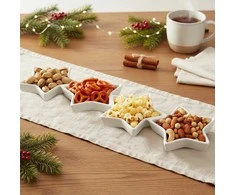 Porceliano užkandžių lėkštė 30x8,5 cm - Dipschaal - Serveerbord - Serveerschaal