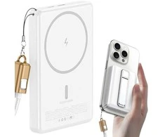 Powerbankas su greitu belaidžiu įkrovimu 10000 mah usb-c lightning 20 w POWER BANK