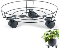 Mondex ProGarden Vazonų stovas su ratais 31,5 cm juodas