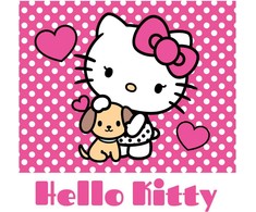 Rankšluostis 30 x 30 Hello Kitty