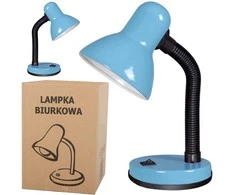 Reguliuojama mokyklinė stalo lempa mėlyna