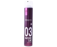 Salerm Cosmetics Nature Lac Strong Hold Plaukų lakas plaukų lakas, 650 ml