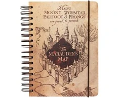 Harry Potter Sąsiuvinio žemėlapis - marauders a5 Haris Poteris