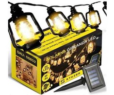Saulės girlianda su LED žibintais 4,85 m