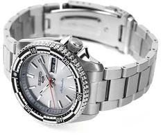 Seiko 5 Sport laikrodis SRPK09K1 automatinis sidabrinis