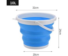 Silikoninis virdulys 10L - mėlynas-baltas