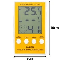 Skaitmeninis termometras ir higrometras su jutikliu, lcd ekranu