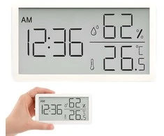 Skaitmeninis termometras, laikrodis, temperatūros ir drėgmės matavimas, namams, sodui