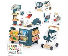 SMOBY Supermarketas su Elektronine Kasa ir Skaneriu