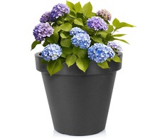 Sodo vazonas Plastikinis Juodas 48 cm - Gėlių vaza