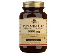 Solgar Vitaminas B12 1000 μg 100 kramtomųjų tablečių
