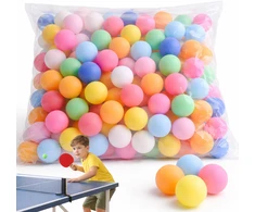Spalvotos ping-pong (stalinio teniso) kamuoliukai, didelis rinkinys (150 vnt)