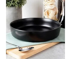 Speiseteller Essteller Teller tiefer Teller Suppenteller aus Keramik juodas SOHO 21,5 cm 1 L