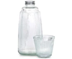 Stiklinė dekantierius su stiklu 1 L + 220 ml