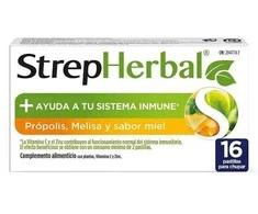 Strepsils Strepherbal Propolis yra medus