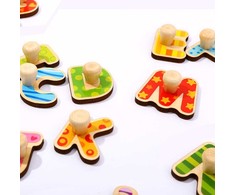 Tooky Toys „Taky Toy Puzzle Montessori“ dėlionė su kaiščių abėcėle