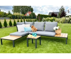 Terasos baldai LAGOS lauko kampinė sofa su moduline konstrukcija