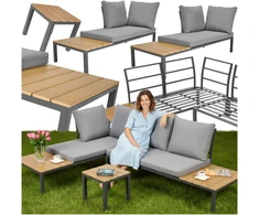 Terasos baldai LAGOS lauko kampinė sofa su moduline konstrukcija