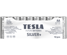 TESLA Alkalinė baterija Sidabrinis+ LR6/AA 1.5V 10 vnt.
