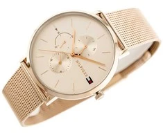 TOMMY HILFIGER Moteriškas laikrodis 1781944 Jenna Rožinio aukso spalvos