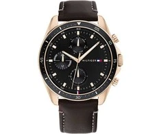 Tommy Hilfiger Vyriškas Laikrodis Parker 1791836 Juodas/Pilnas Rinkinys