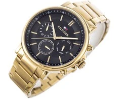 TOMMY HILFIGER Vyriškas laikrodis TYSON 1710589 Juodas-Auksinis