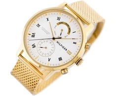TOMMY HILFIGER VYRŲ LAIKRODIS 1710403 KANE BALTA / AUKSINĖ