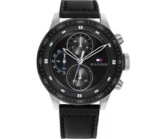 TOMMY HILFIGER Vyrų laikrodis 1791810 TRENT Juodas