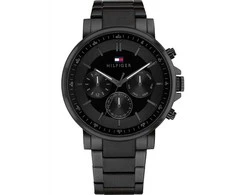 Tommy Hilfiger Vyrų Laikrodis Tyson 1710590 Juodas/Auksinis