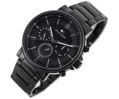 Tommy Hilfiger Vyrų Laikrodis Tyson 1710590 Juodas/Auksinis
