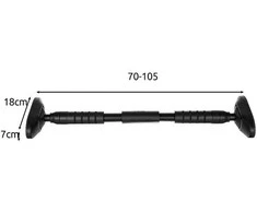 TRIZAND Treniruočių strypas 24784 - reguliuojamas plieno, iki 180 kg