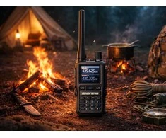 Trumpojo nuotolio racijos „baofeng uv-5r mini“ – didelis veikimo nuotolis iki 20 km, žibintuvėlis